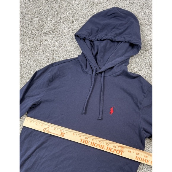 Polo Ralph Lauren Mens Long Sleeve Hooded Shirt Pullover Lightweight Hoodie XS - Picture 8 of 8